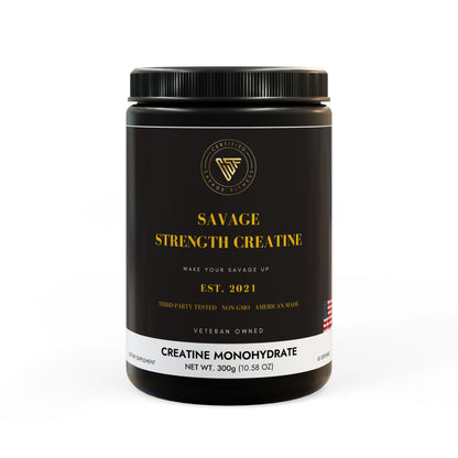 Savage Strength Creatine Monohydrate (300g, 10.58oz)